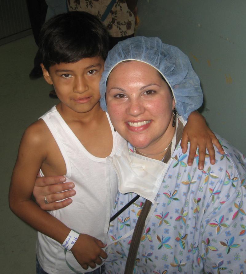 me and patient in Ecuador